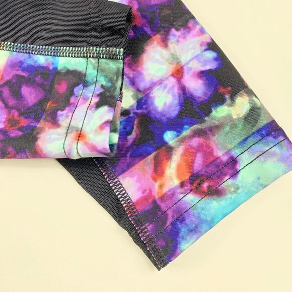 ATHLETA Floral Fade Ankle Leggings Reflective Black Multi Women’s XS 438834-00 - Picture 9 of 13